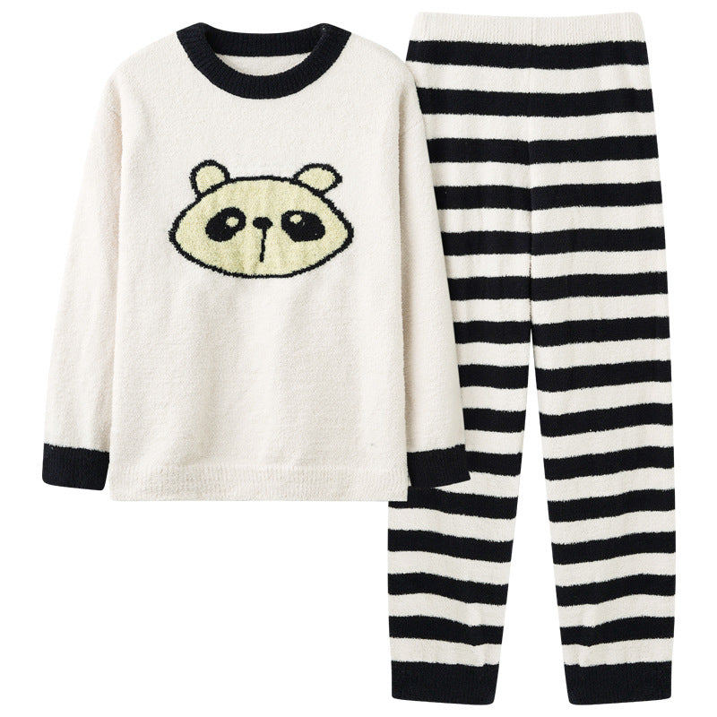 Matching Pandas Warm Fleece Pajamas Set - Ultra Soft