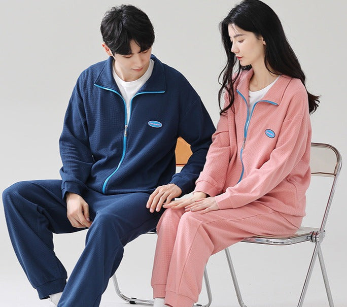 Matching Sportswear Pajamas Set for Couples 100% Cotton