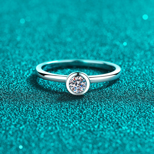 0.3 Carat Moissanite Diamond Promise Women Ring