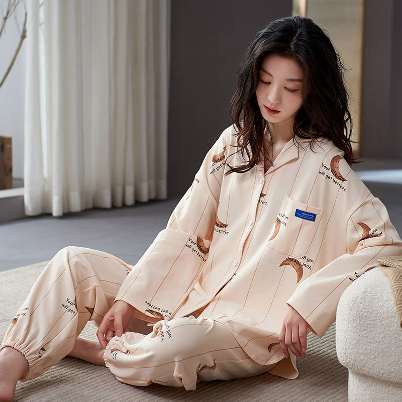 Matching Pajamas Set for Couples Pure Cotton