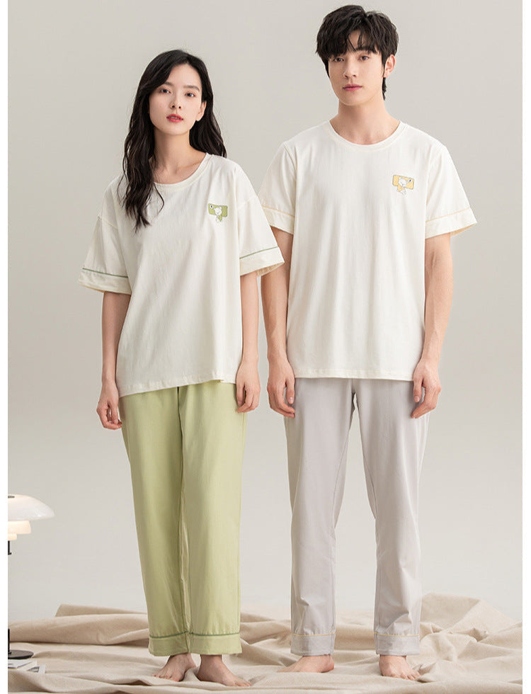 Cloud-Soft 100% Cotton Couple's Pajama Set