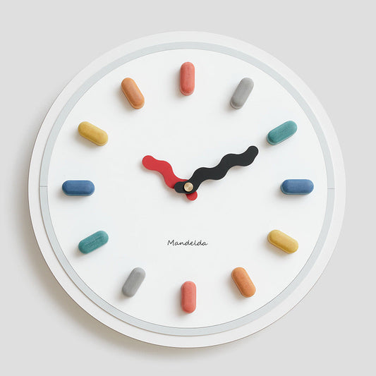 Modern 3D Silent Wall Clock - Stylish Resin Living Room Decor