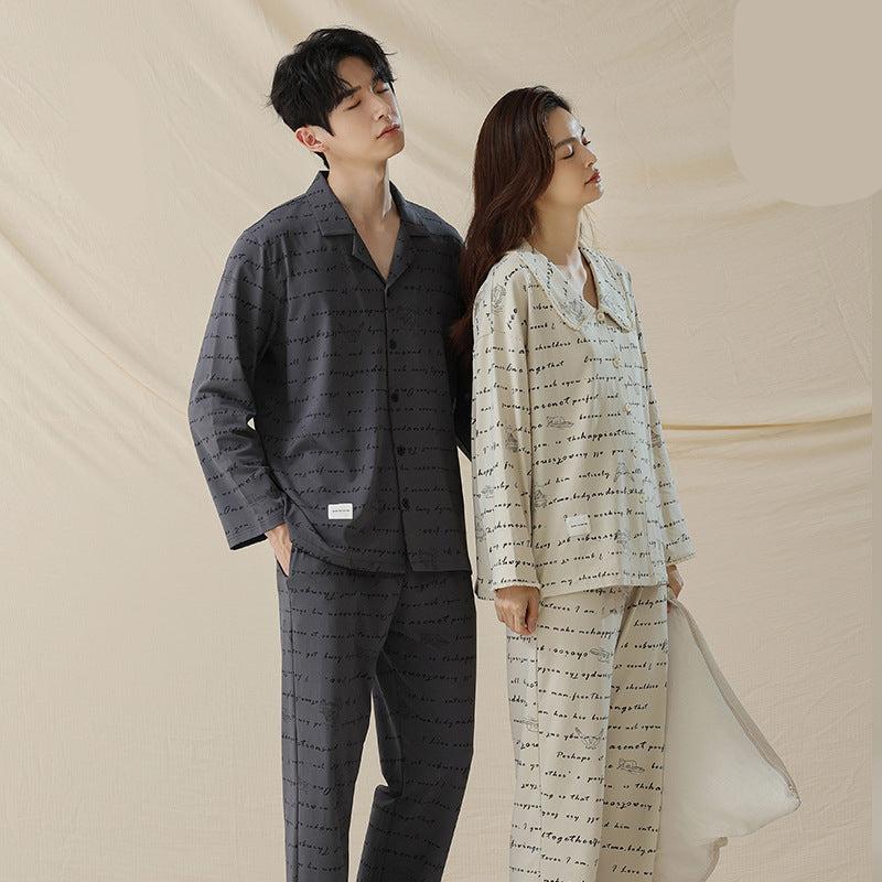 4-Piece Matching Comfortable Couples Pajamas Set