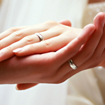 Gold Plated Custom Promise Rings Set for Him and Her
