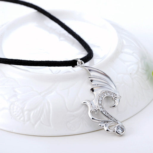 Phoenix and Dragon Pendants for Couples Set for 2 - Sterling Silver