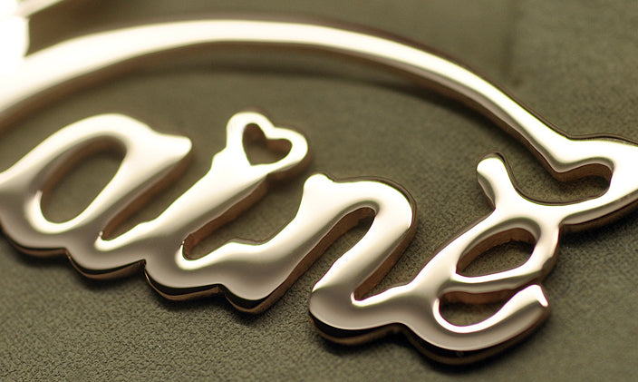 Cute My Name Silver Pendant Necklace Birthday Gift