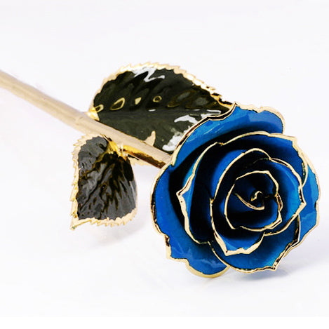 Gift for Mom Custom Name 24K Gold Plated Real Rose