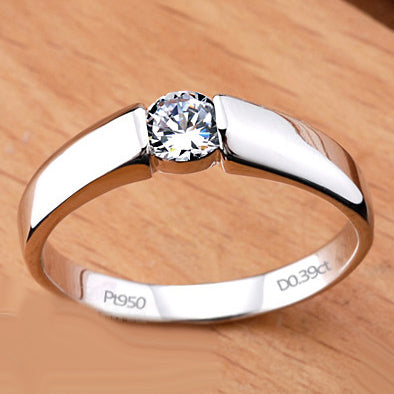 Custom 0.39 Carat Lab Diamond Solitaire Ring