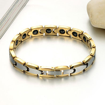 Gold Plated Tungsten Mens Bracelet Gift for Him