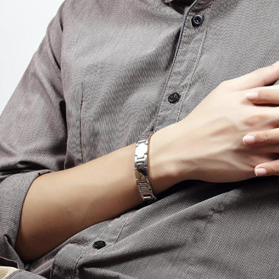 Mens Magnetic Sports Bracelet with Custom Names
