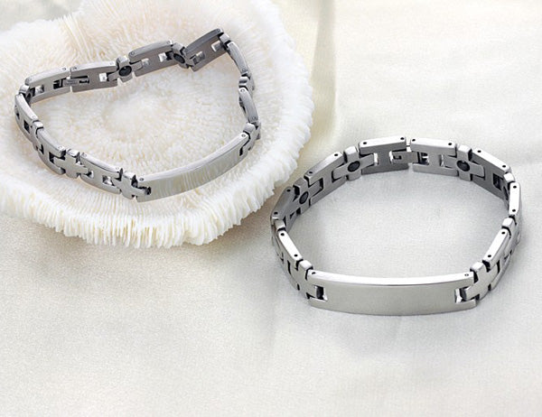 Customized Couple Matching Magnetic Bracelets Set