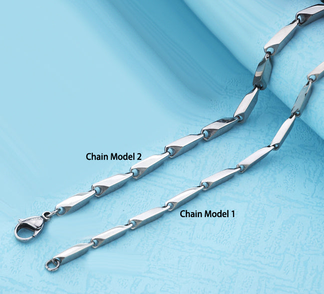 Mens Long and Short Bulk Chain Stainless Steel