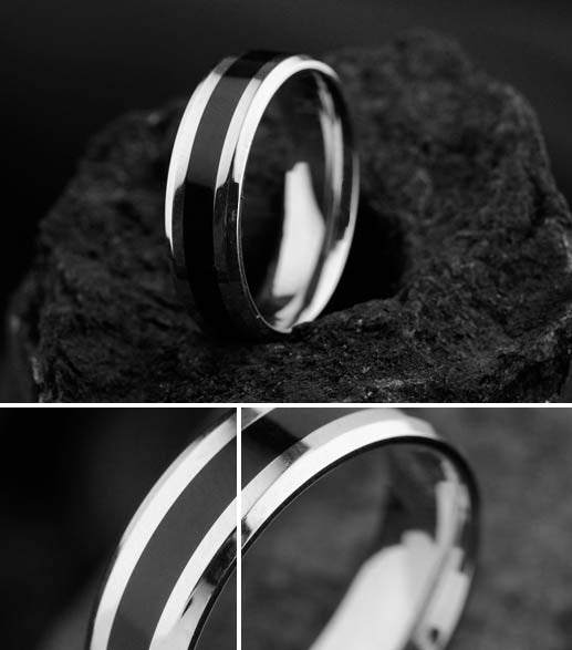 Customized Wedding Band for Men Titanium Steel