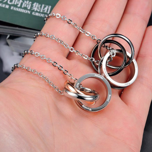 Matching His and Hers Relationship Necklaces Set