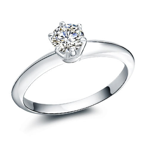 Custom 0.65 Carat Solitaire Diamond Engagement Ring