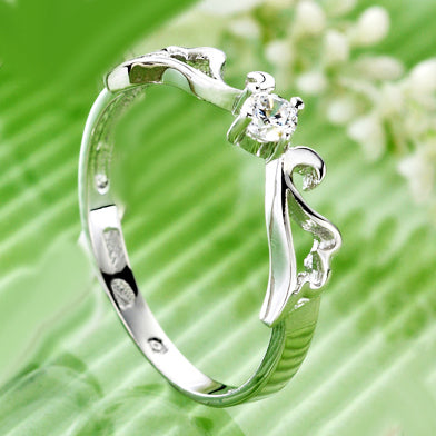 Customized Hollow Wings Popular Wedding Ring for Her