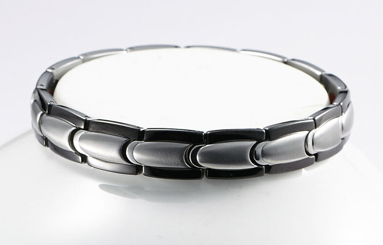 Magnetic Mens Custom Bracelet Stainless Steel 22cm