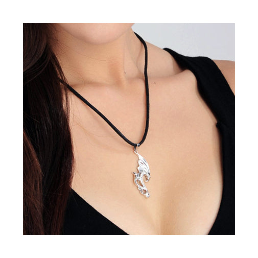 Phoenix and Dragon Pendants for Couples Set for 2 - Sterling Silver