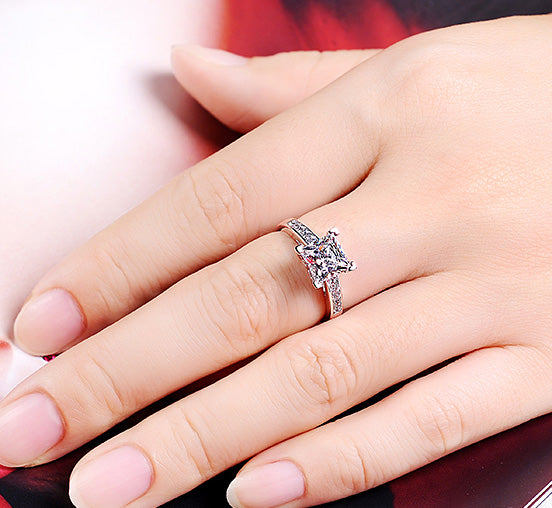 1.5 Carat Lab Diamond Princess Cut Ring for Her