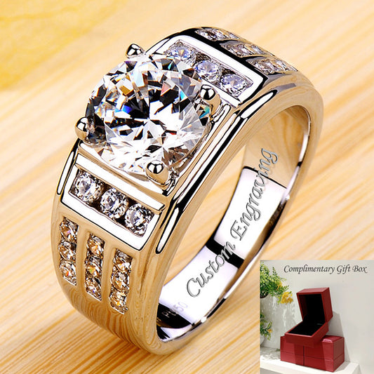 Gullei™ 3 Carats Lab Grown Diamond Ring for Men