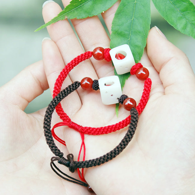 Matching Dice Friendship Bracelets Set