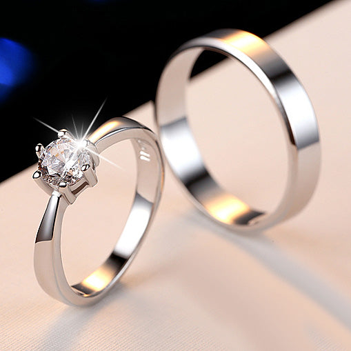 Custom Name Simple Wedding Bands Sterling Silver