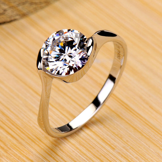 2 Cts Lab Diamond Solitaire Engagement Ring