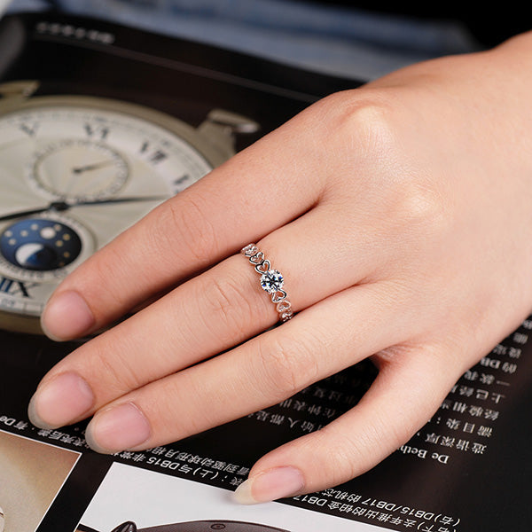 0.5 Carat Lab Diamond Heart Ring for Her