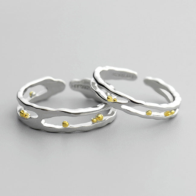 His and Hers Promise Rings (Adjustable Size)