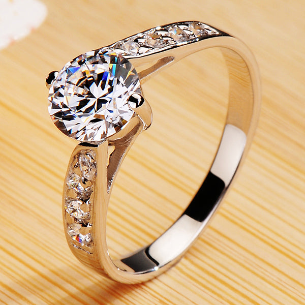 0.8 Carat Lab Diamond Swirl Band for Her