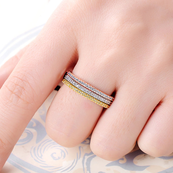 0.6 Carat Lab Diamond Marriage Ring for Women Set of 3