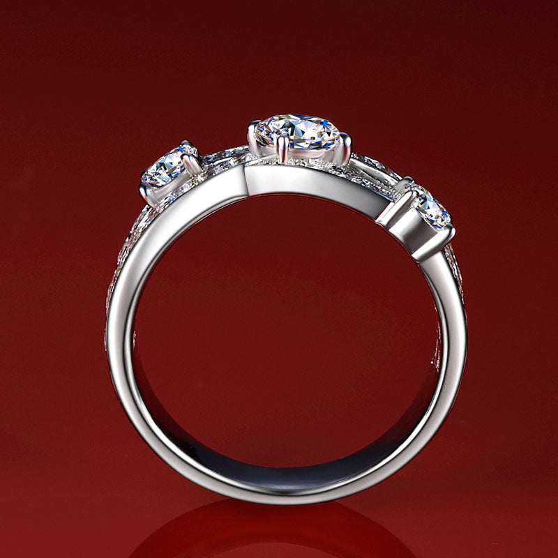 Gemstone Trinity Custom Ring for Her