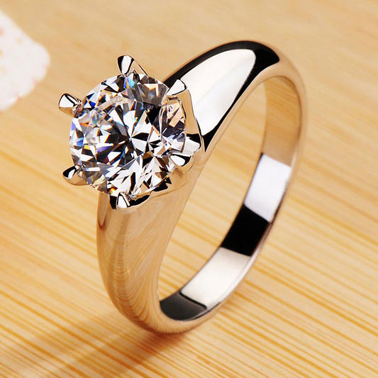 0.6 Carat Solitaire Lab Diamond Women Ring