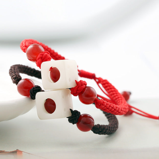 Matching Dice Friendship Bracelets Set