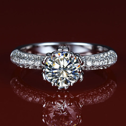 0.5 Carat Moissanite Diamond Ring for Her