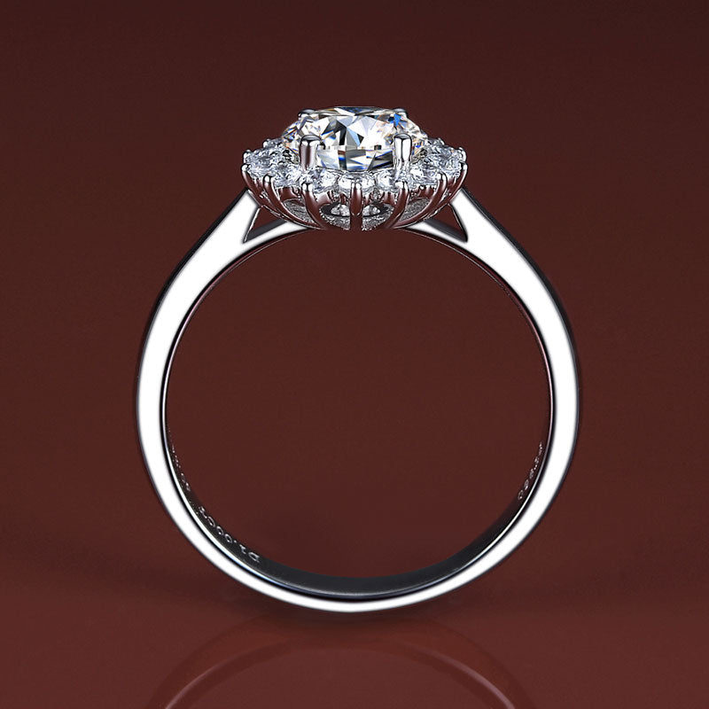 Personalized 1 Carat Moissanite Diamond Ring