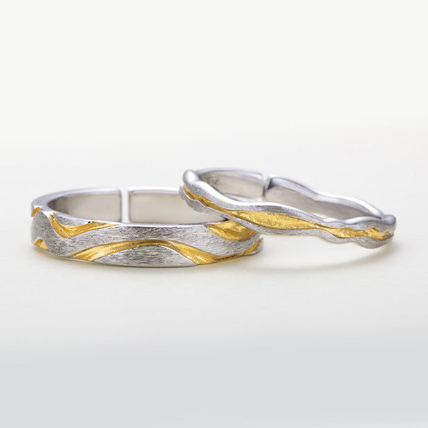 Promise Rings Christmas Gifts for Couples (Adjustable Size)