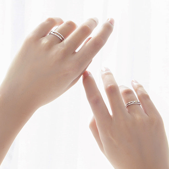 His and Hers Promise Rings (Adjustable Size)