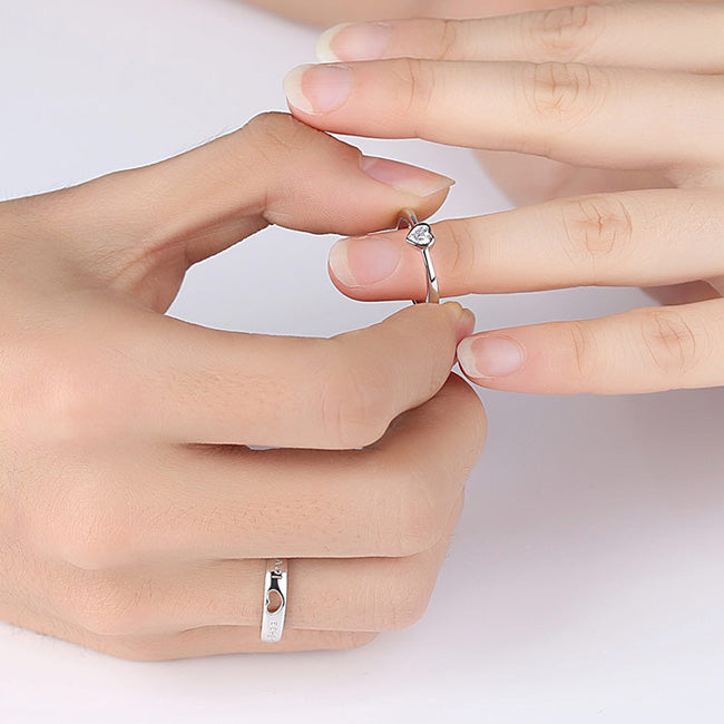 Endless Love Marriage Rings for Couple (Adjustable Size)