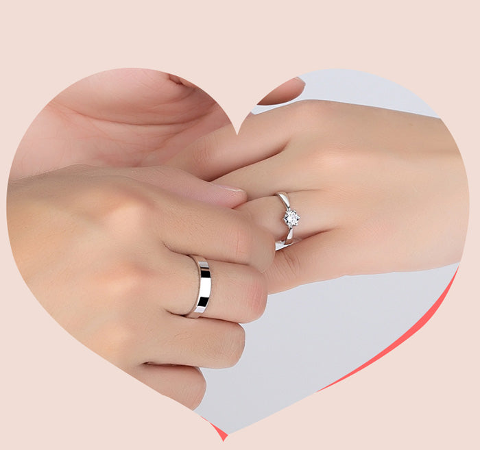 Custom Name Simple Wedding Bands Sterling Silver