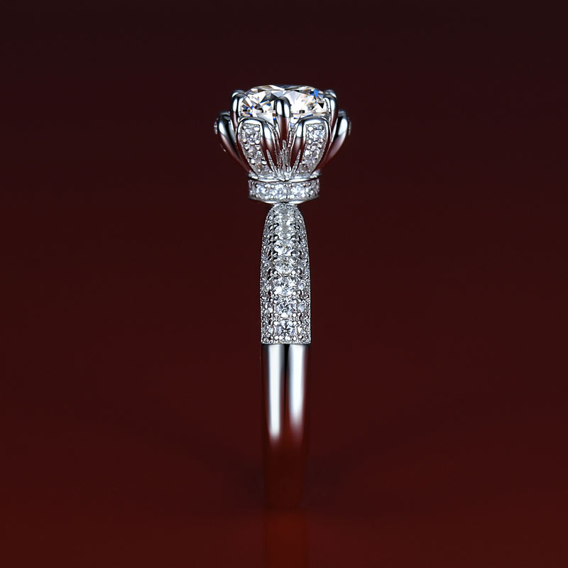 0.5 Carat Moissanite Diamond Ring for Her