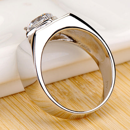 Personalized 0.8 Carat Lab Diamond Ring for Men