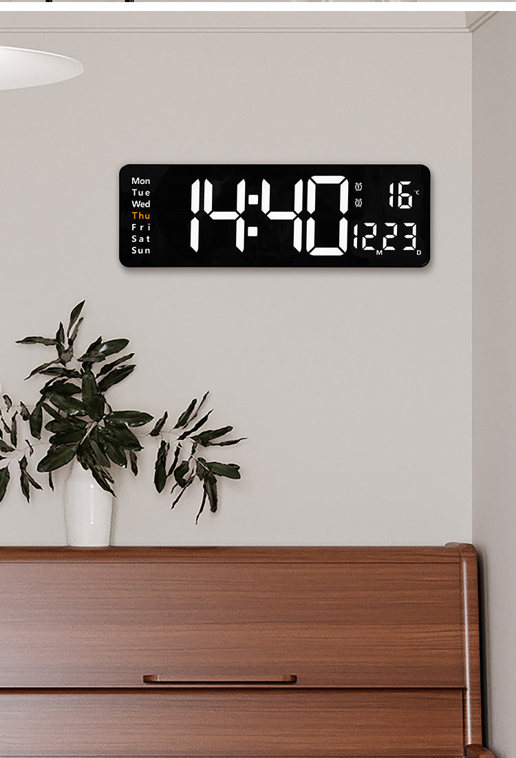 Nordic Digital Clock (16-Inch LED Display with Remote)
