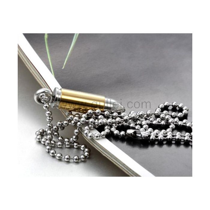 Bullet Pendant Urn for Ashes with Custom Engraving