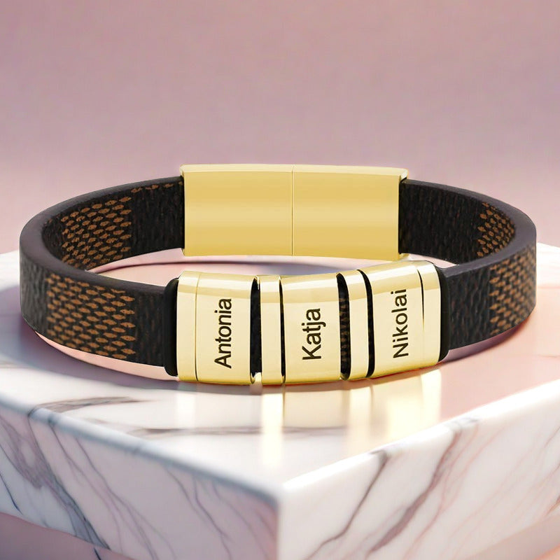 Gullei™ Kids Names Engraved Bracelet - Gift for Dad
