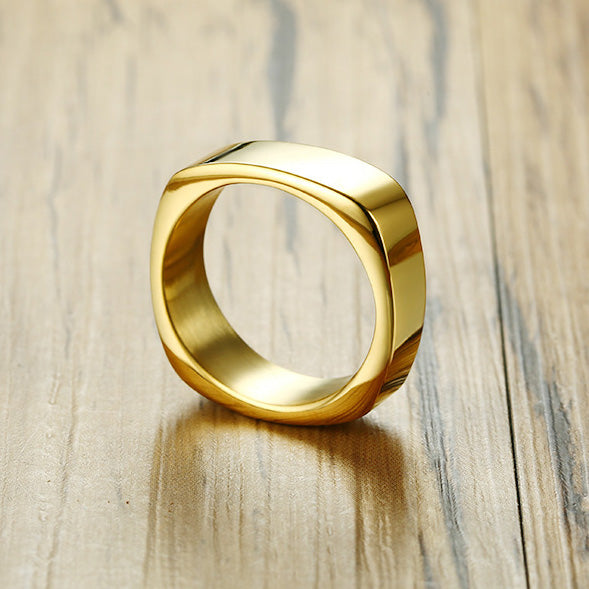 Customized Guy Promise Ring 7mm Titanium