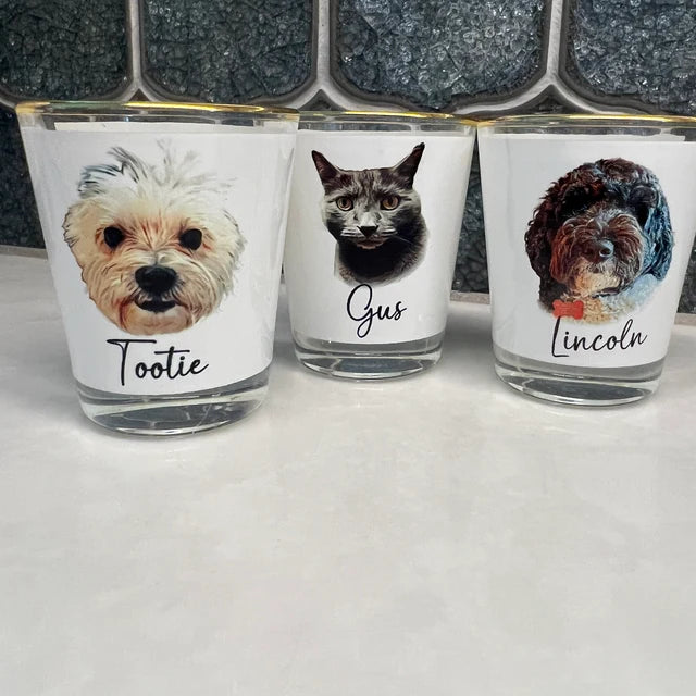 Gullei™ Personalized Pet Photo Shot Glass