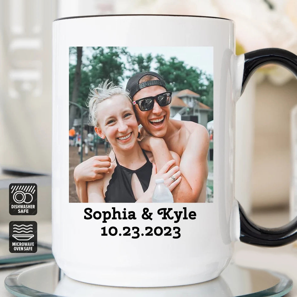 Personalized Photo Coffee Mug Gift for Him or Her