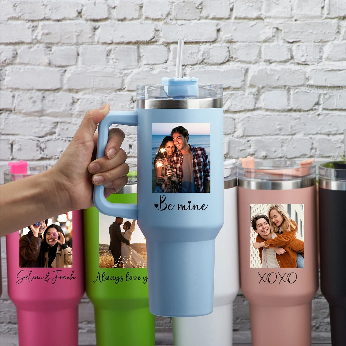 Gullei™ Custom Couple Photo Tumbler