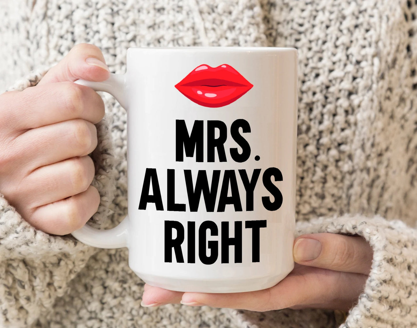 Gullei™ Mr Right Mrs Always Right Coffee Mug Set